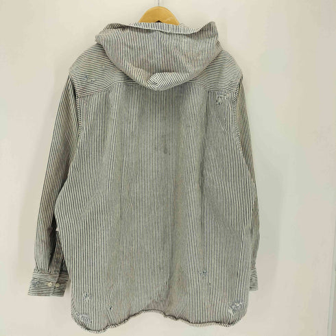 26SS KAMIYA Hooded Hickory Shirt フーデッド ヒッコリー シャツ メンズ JPN:M