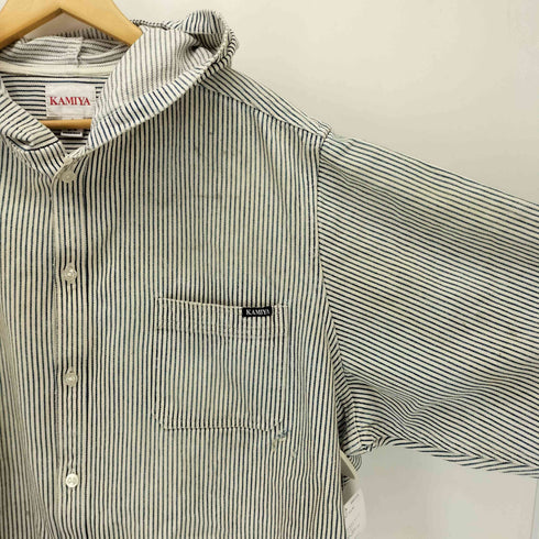 26SS KAMIYA Hooded Hickory Shirt フーデッド ヒッコリー シャツ メンズ JPN:M