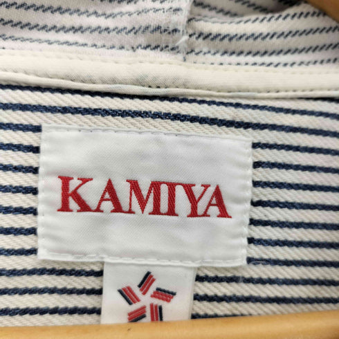 26SS KAMIYA Hooded Hickory Shirt フーデッド ヒッコリー シャツ メンズ JPN:M