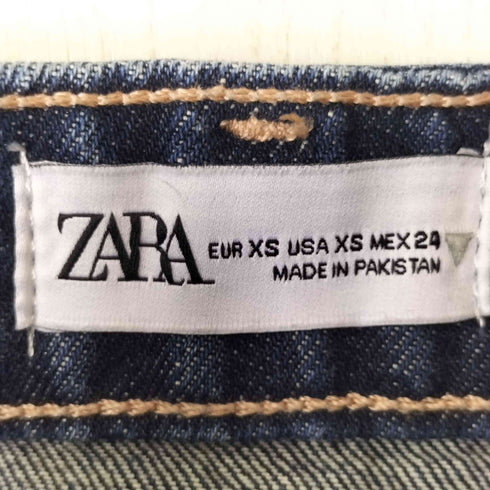 ザラ ZARA デニムプリーツ ミニスカート レディース XS