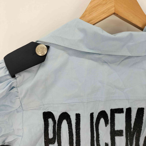 ディーアンドジードルチェアンドガッバーナ D&G DOLCE&GABBANA POLICEMAN ラインストーン カットソー レディース EUR:40
