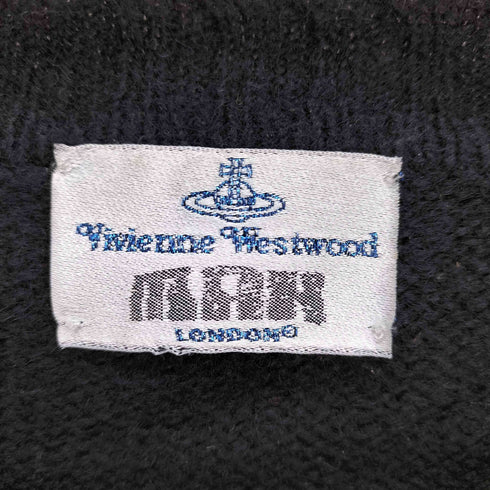 ヴィヴィアンウエストウッドマン Vivienne Westwood MAN オーブ刺繍 クロップド 短丈 ウール ニット カーディガン メンズ