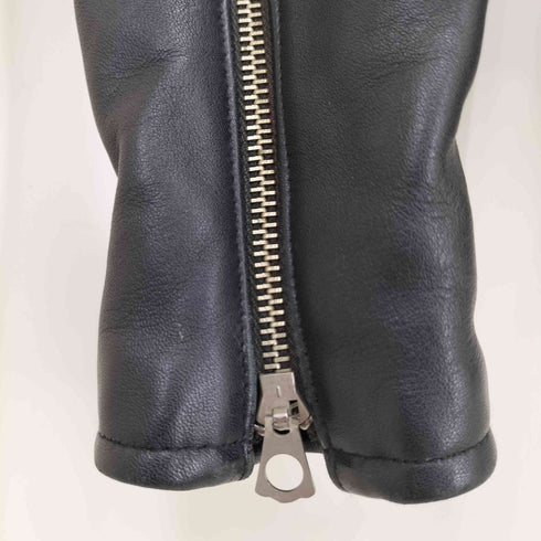 トリプルシックスレザーウェア 666 Leather Wear スタッズ レザー ダブル ライダース ジャケット メンズ 34
