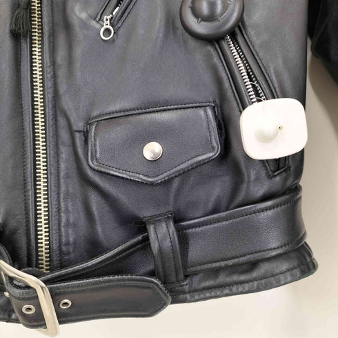 トリプルシックスレザーウェア 666 Leather Wear スタッズ レザー ダブル ライダース ジャケット メンズ 34