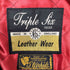 トリプルシックスレザーウェア 666 Leather Wear スタッズ レザー ダブル ライダース ジャケット メンズ 34
