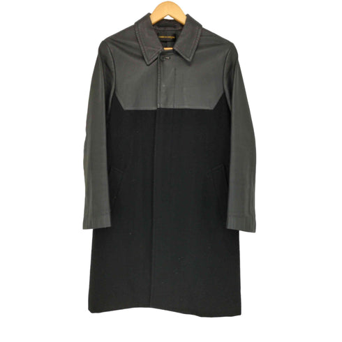 コムデギャルソン COMME des GARCONS AD2001 素材切り替え ステンカラーコート メンズ