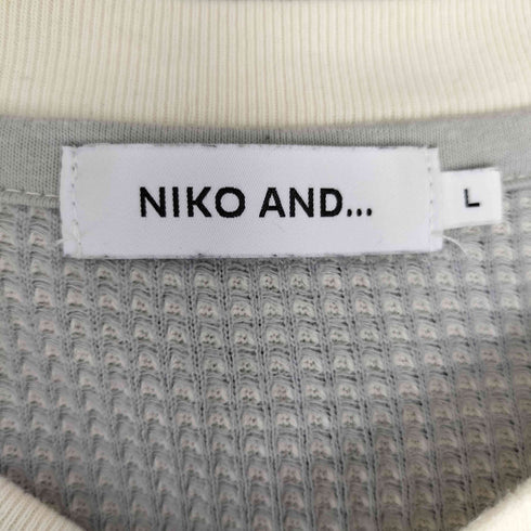 ニコアンド niko and... ワッフルヘンリーロンT メンズ JPN:L
