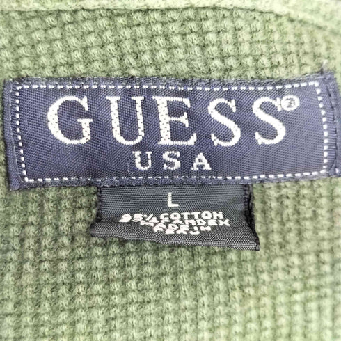 ゲス GUESS 00S Vネック ワッフル カットソー メンズ JPN:L