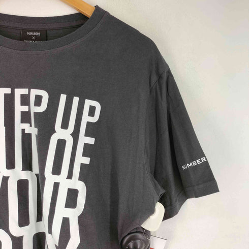 N NUMBER フロントプリント 半袖Tシャツ メンズ FREE