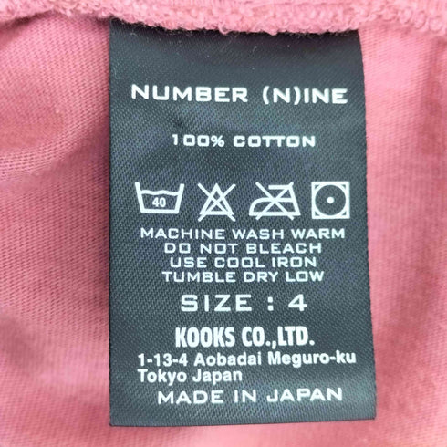 N NUMBER NEW YORK フロントポケット 半袖Tシャツ メンズ JPN:4