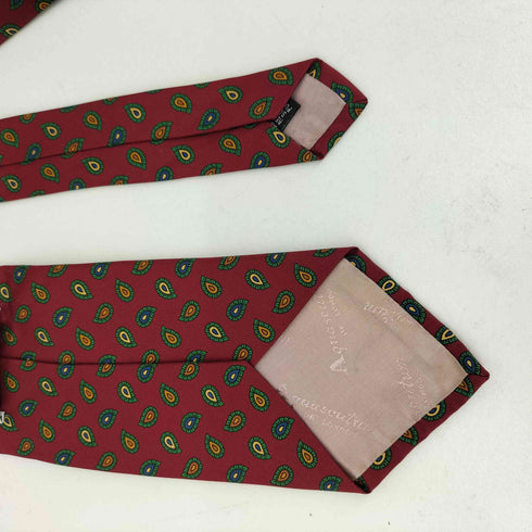 アクアスキュータム AQUASCUTUM ペイズリー柄 シルクネクタイ メンズ