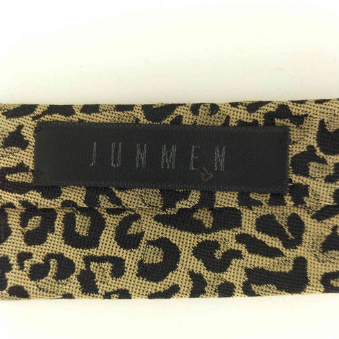 ジュンメン JUN MEN レオパード柄 シルクネクタイ メンズ