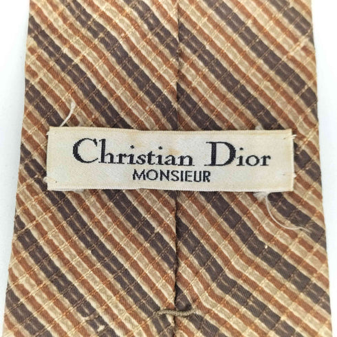 クリスチャンディオール Christian Dior レジメンタル 総柄 ネクタイ メンズ