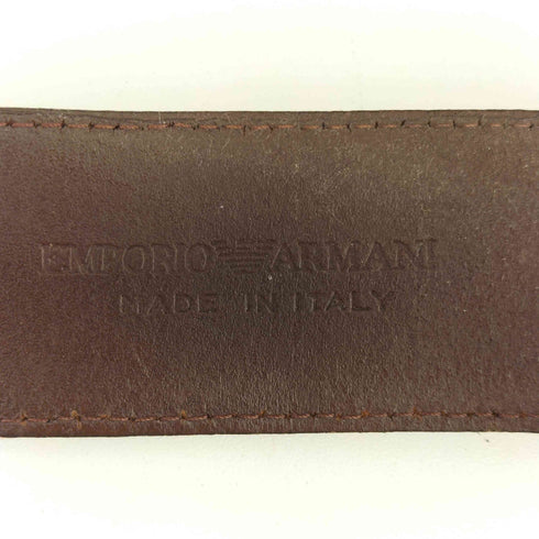 エンポリオアルマーニ EMPORIO ARMANI ビジューバックル レザーベルト イタリア製 Y2K メンズ 50