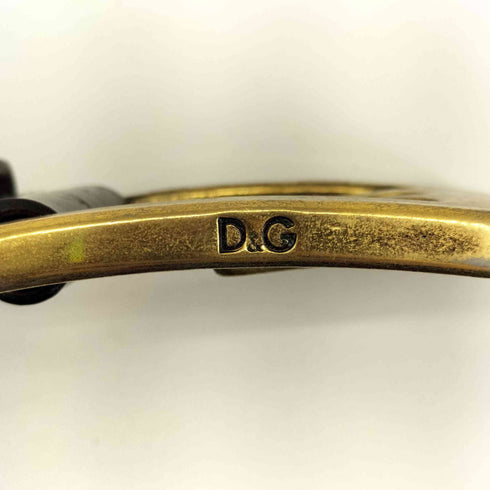 ディーアンドジードルチェアンドガッバーナ D&G DOLCE&GABBANA D&G刻印 レザーベルト メンズ