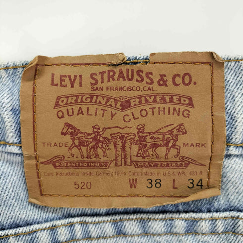 リーバイス Levis USA製 ボタン裏刻印525 520 デニムパンツ メンズ w38 l34