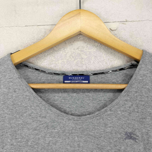 バーバリーブルーレーベル BURBERRY BLUE LABEL ホース刺繍ロゴ 袖フリル L/S カットソー レディース 38