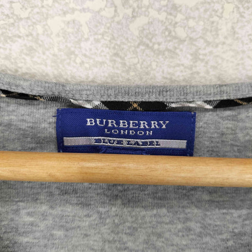 バーバリーブルーレーベル BURBERRY BLUE LABEL ホース刺繍ロゴ 袖フリル L/S カットソー レディース 38