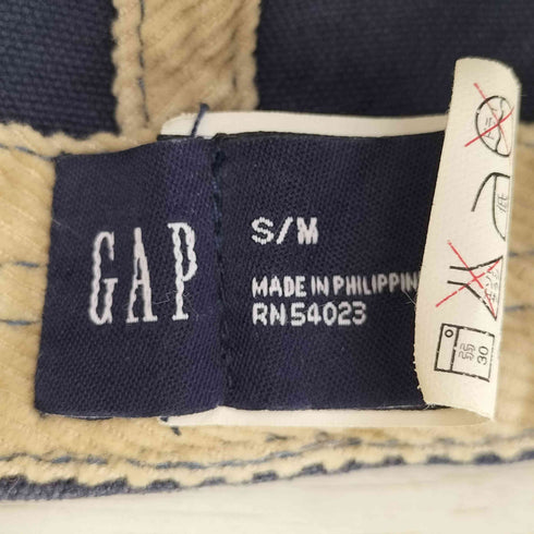 ギャップ Gap 00S OLD 裏コーデュロイ Gロゴ 6パネルキャップ メンズ S/M