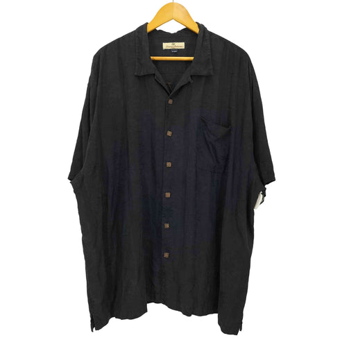 トミーバハマ Tommy Bahama PUTT DADDDY ウッドボタン シルク レーヨン アロハシャツ メンズ import:XXL