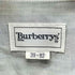 バーバリーズ BURBERRYS 80-90S OLD 銀タグ L/S ヘリンボーン ストライプ オックスフォード ドレス シャツ 襟芯 メンズ