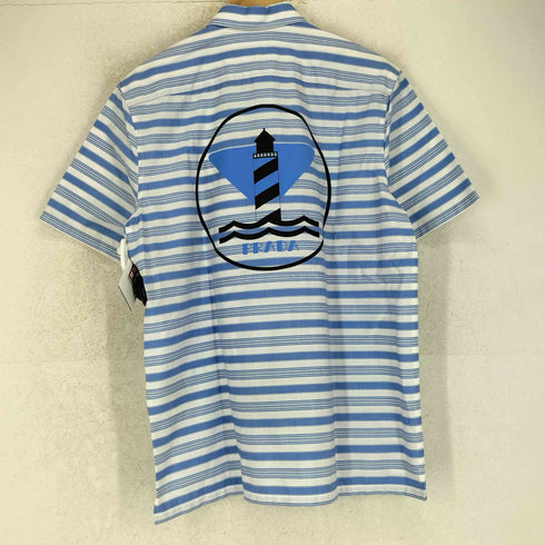 プラダ PRADA Lighthouse Print Shirt メンズ 40 15 3/4