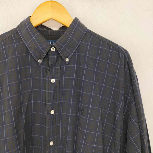 ポロバイラルフローレン Polo by RALPH LAUREN blake ボタンダウン チェックシャツ メンズ import:L