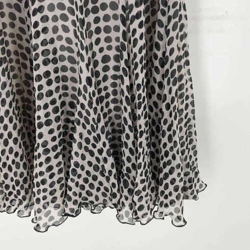 マックスマーラ MAX MARA イタリア製 ドット柄 ノースリーブワンピース レディース 36