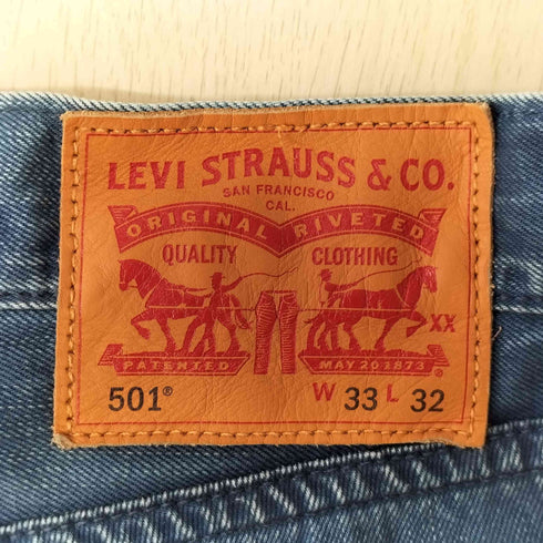 リーバイス Levis 501 ボタンフライ ストレートデニム メンズ W33/L32