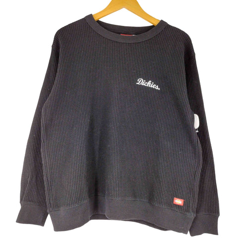 ディッキーズ Dickies サーマル ワッフルワンポイントトレーナー メンズ JPN:L