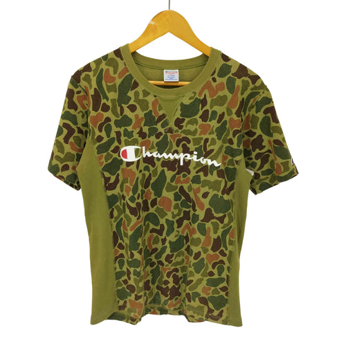 チャンピオン Champion REVERSE WEAVE カモ柄 クルーネック ロゴTシャツ メンズ import:XL