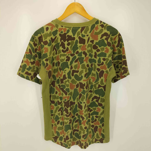 チャンピオン Champion REVERSE WEAVE カモ柄 クルーネック ロゴTシャツ メンズ import:XL