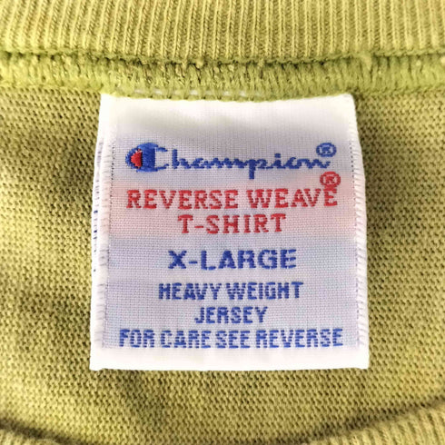 チャンピオン Champion REVERSE WEAVE カモ柄 クルーネック ロゴTシャツ メンズ import:XL