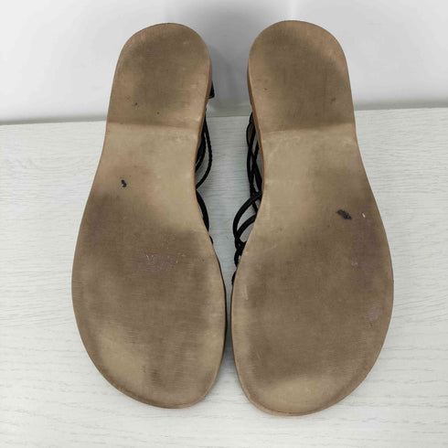 モードカオリ MODE KAORI SOFT INSOLE 本革 グラディエーター オープントゥ サンダル レディース JPN:23