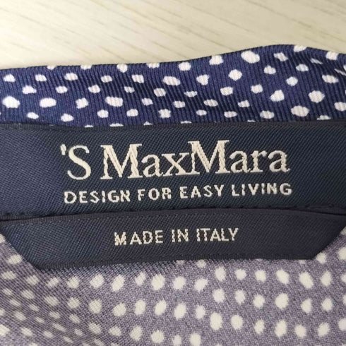 マックスマーラ MAX MARA イタリア製 ドッキングデザイン 長袖ワンピース レディース