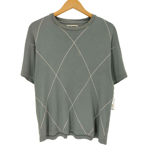 ティーモダンストリートウエア TTT_MSW Argylr knit t-shirt アーガイル ニット Tシャツ メンズ JPN:M
