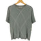 ティーモダンストリートウエア TTT_MSW Argylr knit t-shirt アーガイル ニット Tシャツ メンズ JPN:M