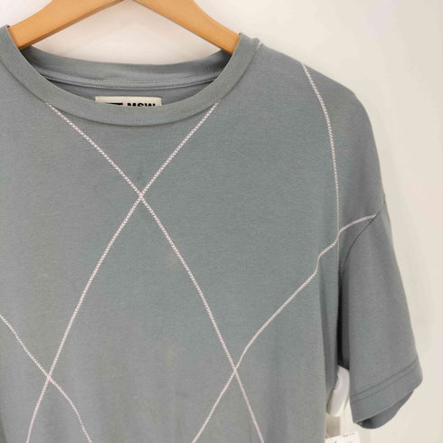 ティーモダンストリートウエア TTT_MSW Argylr knit t-shirt アーガイル ニット Tシャツ メンズ JPN:M