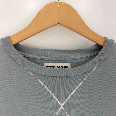 ティーモダンストリートウエア TTT_MSW Argylr knit t-shirt アーガイル ニット Tシャツ メンズ JPN:M