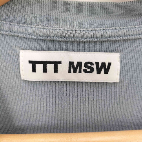 ティーモダンストリートウエア TTT_MSW Argylr knit t-shirt アーガイル ニット Tシャツ メンズ JPN:M
