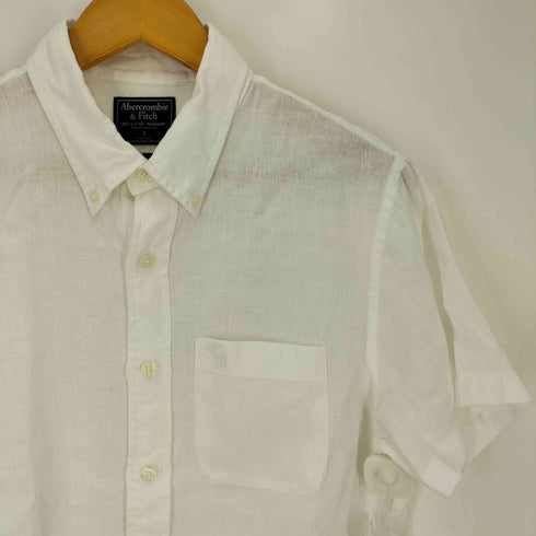 アバクロンビーアンドフィッチ Abercrombie & Fitch リネン100% 半袖シャツ メンズ import:S