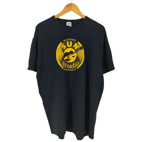 フルーツオブザルーム FRUIT OF THE LOOM 90-00S 音楽スタジオ 企業ロゴ プリントTシャツ メンズ 2XL