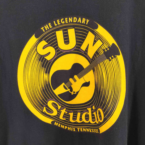 フルーツオブザルーム FRUIT OF THE LOOM 90-00S 音楽スタジオ 企業ロゴ プリントTシャツ メンズ 2XL