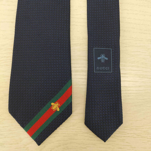 グッチ GUCCI Bee刺繍 シルクネクタイ メンズ