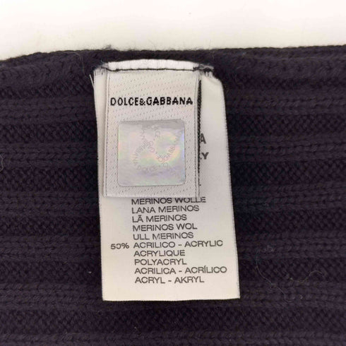 ドルチェアンドガッバーナ DOLCE&GABBANA イタリア製 リブマフラー メンズ