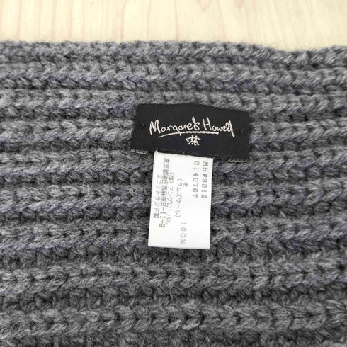 マーガレットハウエル MARGARET HOWELL 旧タグ スコットランド製 ウールマフラー メンズ