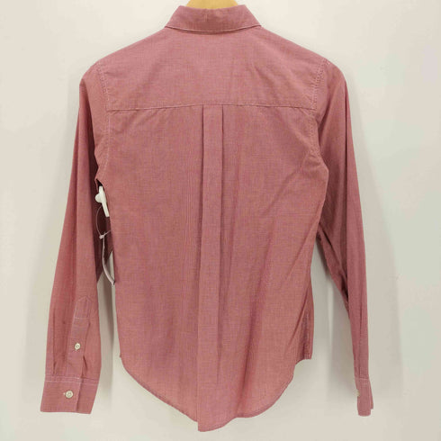 ポロジーンズカンパニーラルフローレン POLO JEANS COMPANY RALPH LAUREN 星条旗 刺繍 ギンガムチェック コットン L/S シャツ レディース P