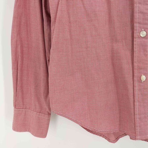 ポロジーンズカンパニーラルフローレン POLO JEANS COMPANY RALPH LAUREN 星条旗 刺繍 ギンガムチェック コットン L/S シャツ レディース P