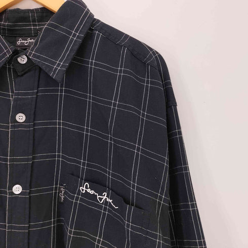 ショーンジョン Sean john 90~00s 格子 レギュラーカラー 長袖 シャツ メンズ XXL