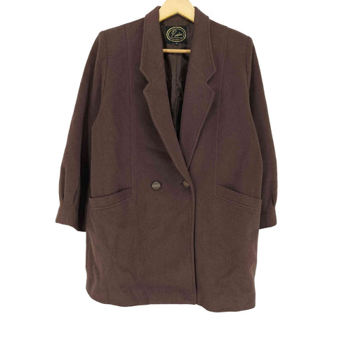 Rorian CASHMERE カシミヤ混 ダブルチェスターコート レディース JPN:9号
